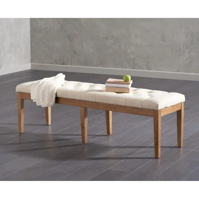Oak&More Camille Large Cream Fabric Bench