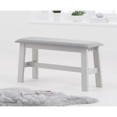 Oak&More Chiltern Grey Bench with Fabric Seat