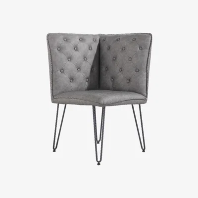 Oak&More Austin Grey Studded Back Corner Bench