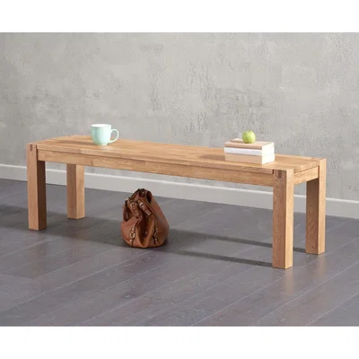 Oak&More Large Oxford Solid Oak Bench