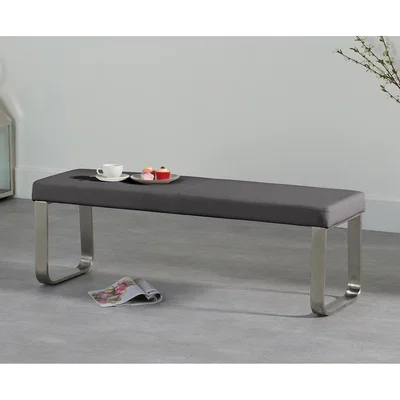 Oak&More Atlanta Medium Grey Bench