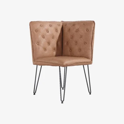 Oak&More Austin Tan Studded Back Corner Bench