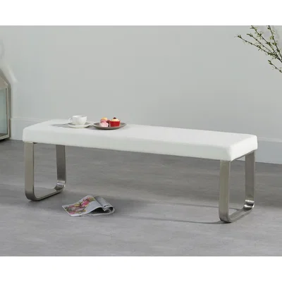 Oak&More Atlanta Medium White Bench