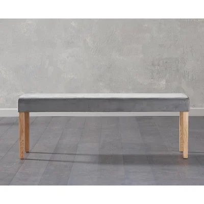 Oak&More Mia Large Plush Grey Bench