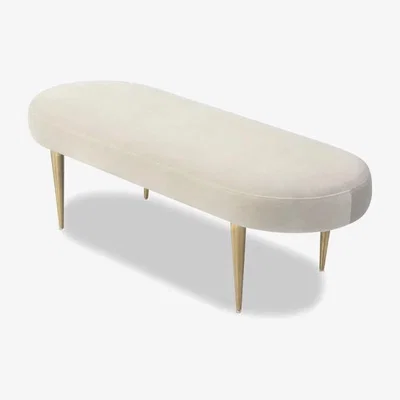 Olivia's Liang & Eimil Jules Bench Kaster Pebble Velvet