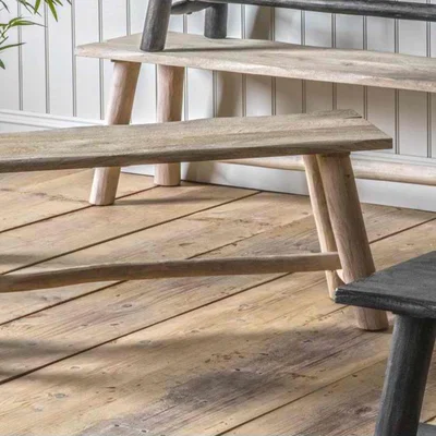 Olivia's Gallery Direct Alberta Bench / Rustic Grey / Small