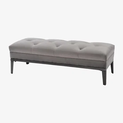 Olivia's Libra Belgravia Button Rectangular Ottoman