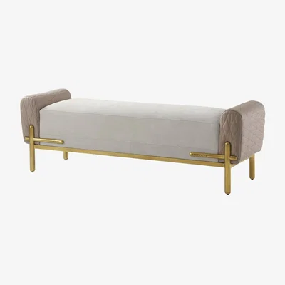 Olivia's Theodore Alexander Iconic Bench in Leather