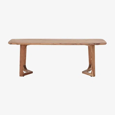Olivia's Bloomingville Luie Bench in Brown Acacia Wood