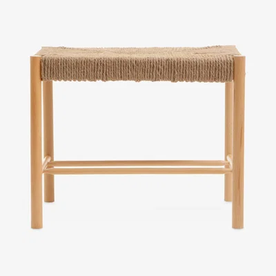 Olivia's Olivia's Beckett Small Bench Natural Rope & Natural Wood Frame