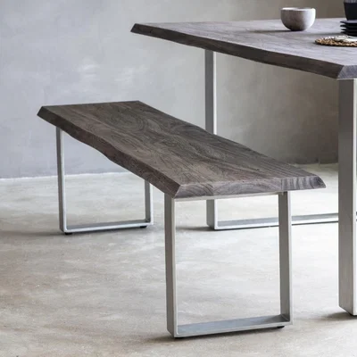 Olivia's Gallery Interiors Huntington Dining Bench Grey | Outlet