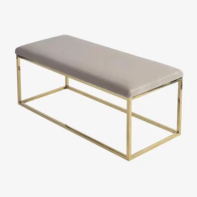 Olivia's Liang & Eimil Loft Bench Gainsborough Limestone Velvet