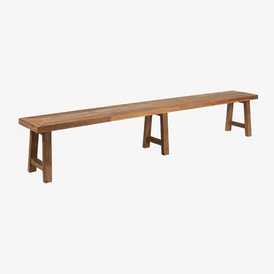 Olivia's DTP Home Monastery Bench in Recycled Teakwood Finish / Small