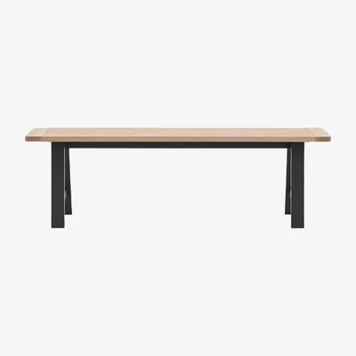 Olivia's Gallery Interiors Ascot Trestle Bench in Meteor