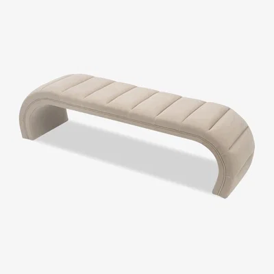 Olivia's Liang & Eimil Coppola Bench - Oxford Latte Velvet