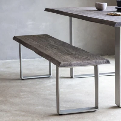 Olivia's Gallery Direct Huntington Dining Bench Grey
