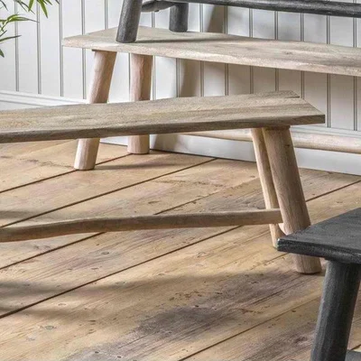 Olivia's Gallery Direct Alberta Bench / Rustic Grey / Large