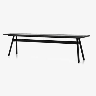 Olivia's Libra Interiors Bronx Black Acacia Bench