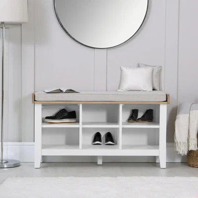 Downtown Easton Hall Bench - White