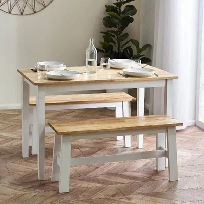 Downtown Julian Bowen Linwood Small Bench In White/natural