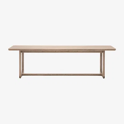 Perch and Parrow Whittle Dining Bench in Smoked