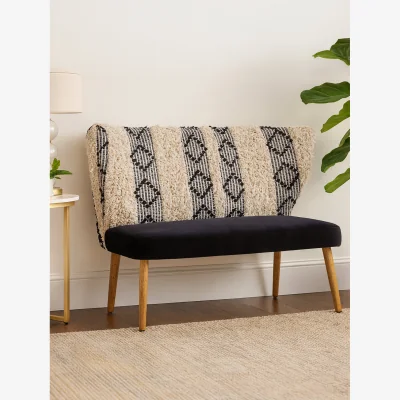 The Range Cefena Moroccan Bench - Black