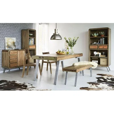 The Range Aspen Medium Dining Bench - Orange