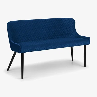 The Range Luxe High Back Bench - Blue - Blue