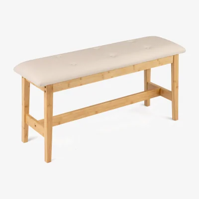 The Range Button Tufted Bench