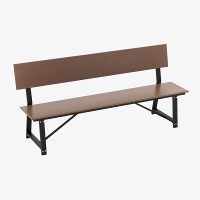 The Range 4-Person All-Weather Loveseat Park Bench - Brown