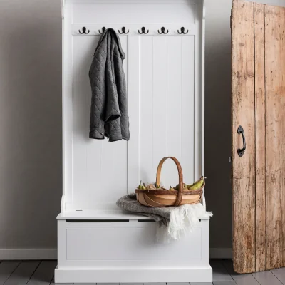 The Range Brittany Hallway Bench - White