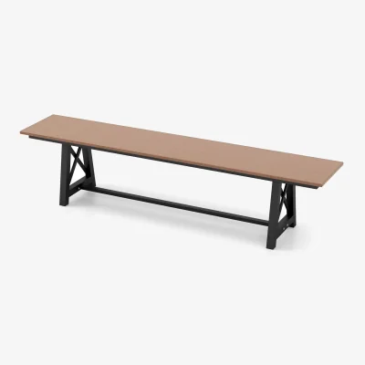 The Range Backless 4-Seater 183cm Patio Bench - Brown