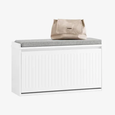 The Range Versatile Shoe Bench - White / 80cm
