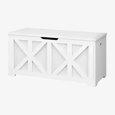 The Range Yaheetech Wooden Storage Bench for Hallway Bedroom - Rustic Brown
