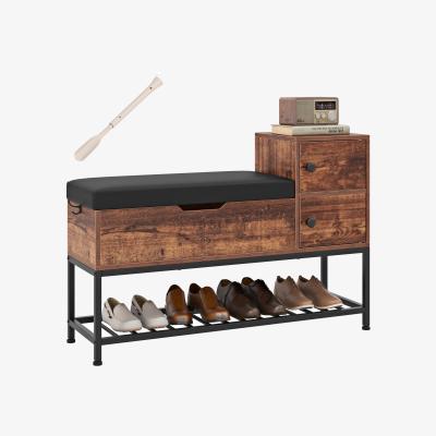 The Range Entryway Bench Shoe Bench - Brown