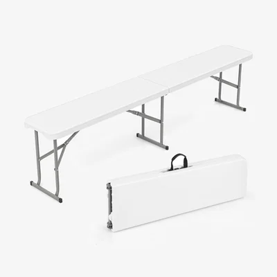 The Range 182 cm Portable Folding Bench - White