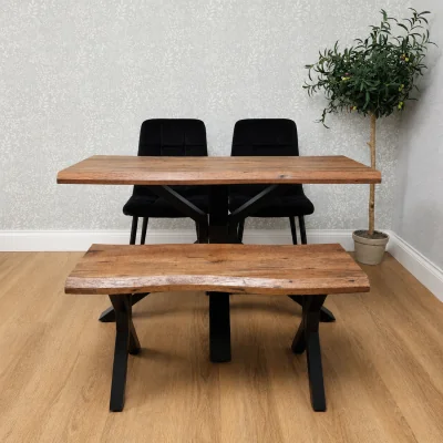 The Range Texas 117 + 2 Black Rocco + 1 Bench - Grey