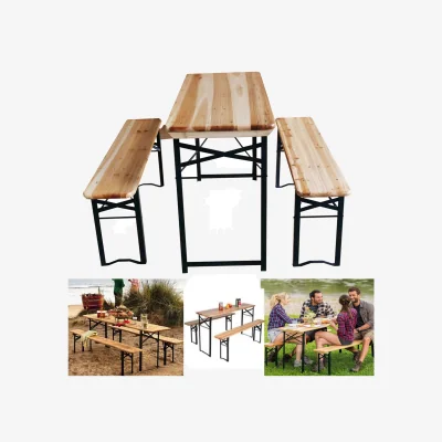 The Range Beer Table Bench - Wooden