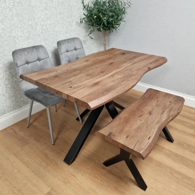 The Range Texas 140 + 2 Grey Rocco + 1 Bench - Grey