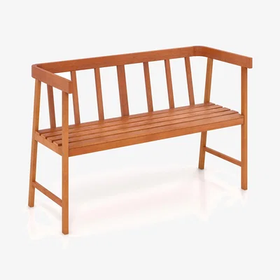 The Range 2-Person Patio Bench - Brown