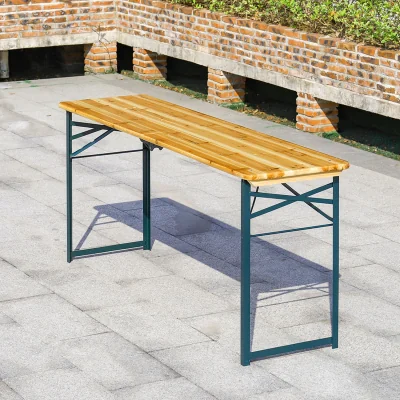 The Range Outdoor Fir Wood Folding Table Bench - Light Yellow / 1 Chair