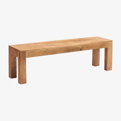 The Range Toko Light Mango Wooden Dining Bench - Light Wood