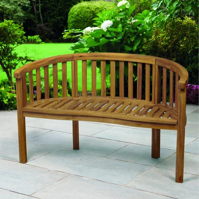 The Range Woodfield Banana Bench - Acacia