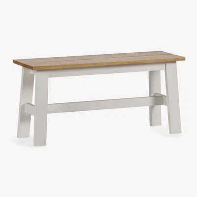 The Range Linwood Bench - Natural & White