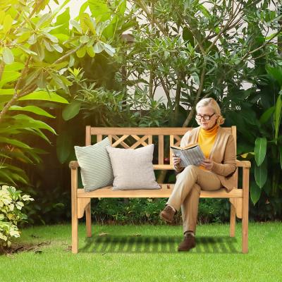 The Range Patio Foldable Bench - Brown