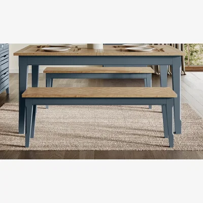 The Range Signature Blue Dining Bench (150) - Blue