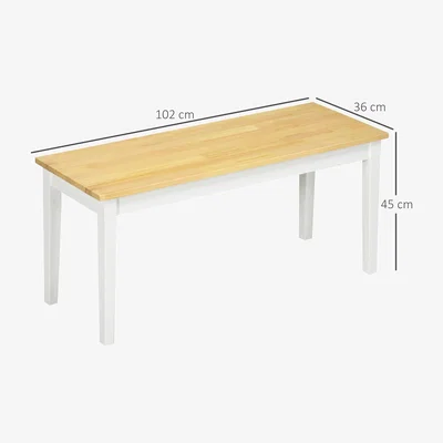 The Range Wood Dining Bench for 2 People - Natural