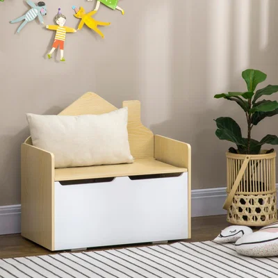 The Range 2-in-1 Toy Box Storage Bench Kids Toy Chest - Neutral