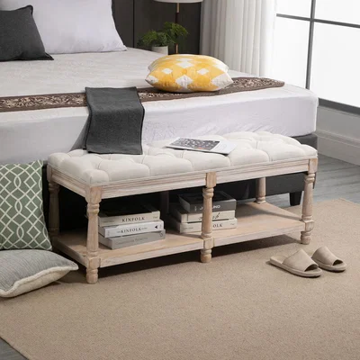 The Range 2 Tier Bed End Bench - Cream White