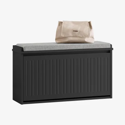 The Range Versatile Shoe Bench - Black / 80cm